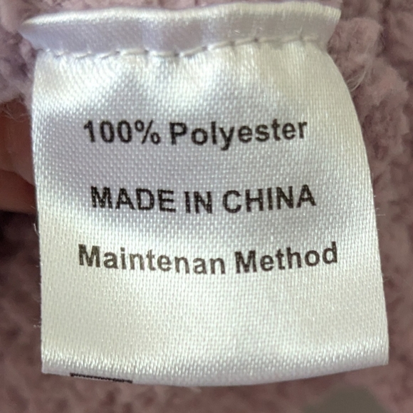 Mauve Crew Neck Boucle Textured Sweater Long Sleeves Sz. M - Picture 5 of 7